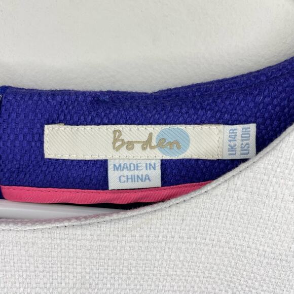 Boden Pippa Textured Colorblock Tunic Sheath Dress Size 10R - Picture 4 of 8